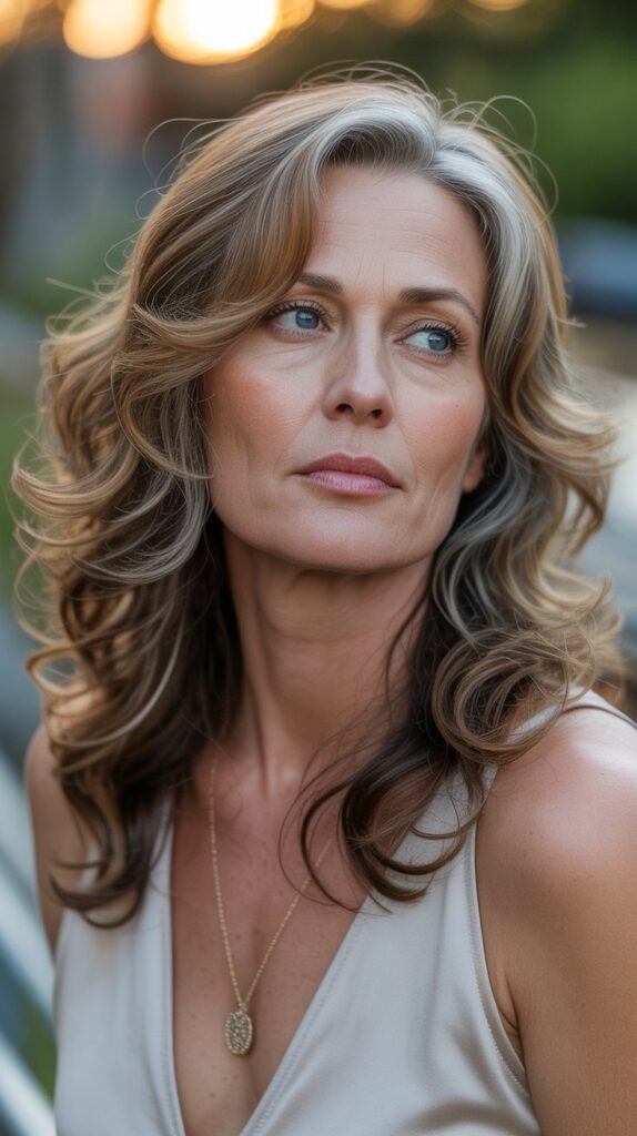 Best 30+ Very Layered Medium Hairstyles for Women Over 50 18 Layered Waves with Dimension