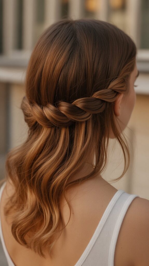 Twisted Half-Up Style