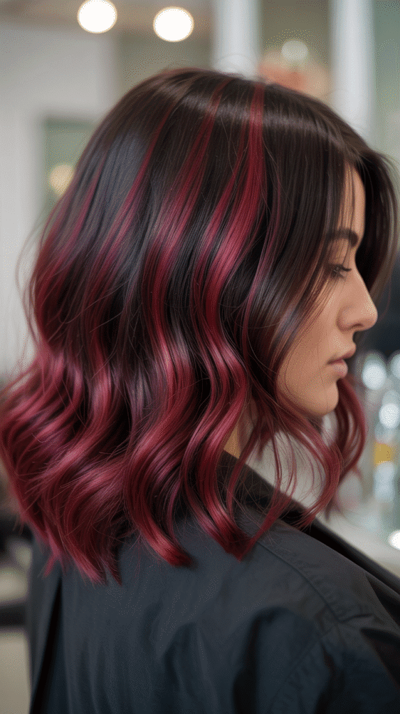 30+ Stunning Burgundy Hair Color Ideas That Will Turn Heads 9 Dark Burgundy Root Shadow