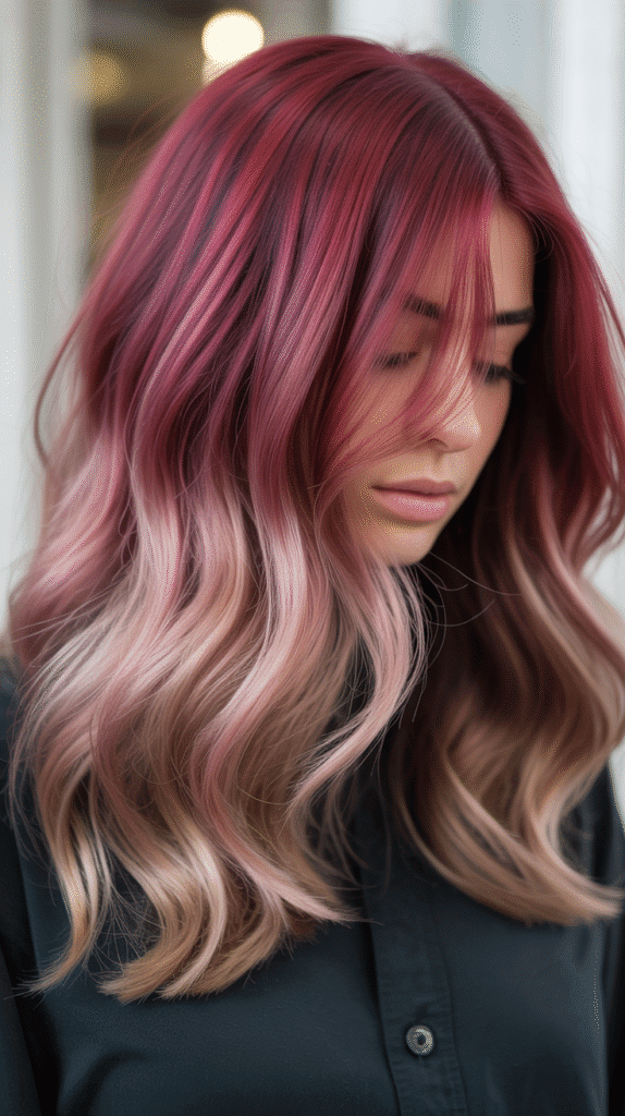 30+ Stunning Burgundy Hair Color Ideas That Will Turn Heads 32 Burgundy Root Smudge