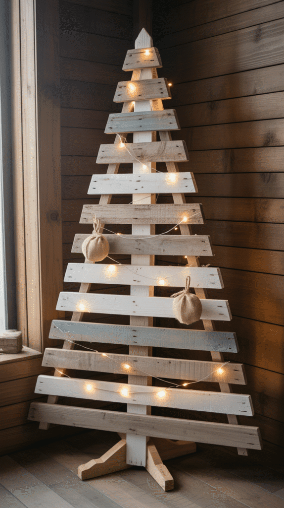 Top 33+ DIY Wooden Christmas Trees Anyone Can Make 1 Rustic Pallet Wood Christmas Tree