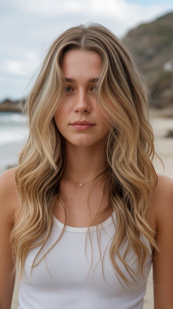 Sandy Blonde Highlights