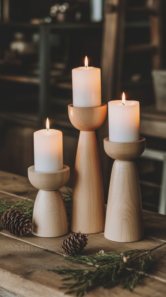 Best 47 Small Wooden Projects That Are Easy and Profitable 21 Wooden Candle Holders