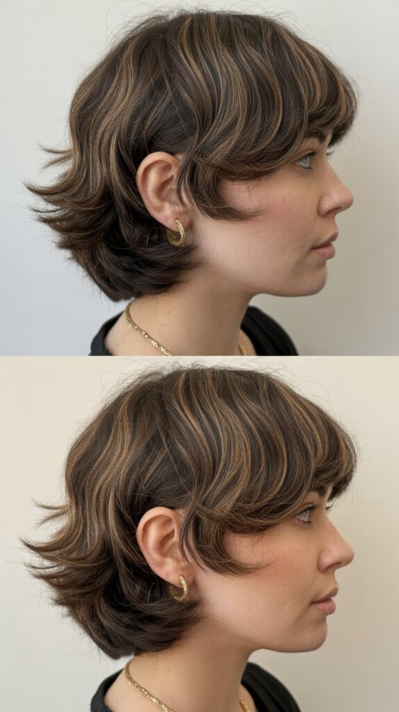 27+ Trendy Lowlights for Short Brown Hair on Brunettes 21 Cool-Toned Lowlight Correction