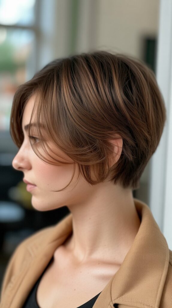 27+ Trendy Lowlights for Short Brown Hair on Brunettes 17 Subtle Brunette Depth Enhancement