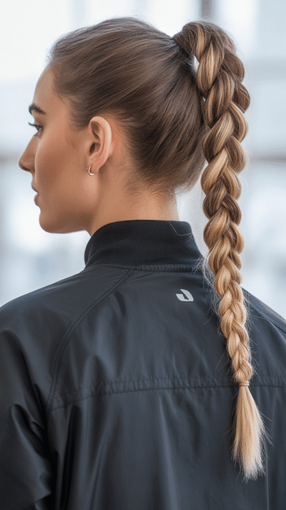 33 Easy and Simple Cute Winter Hairstyles 14 Braided Ponytail