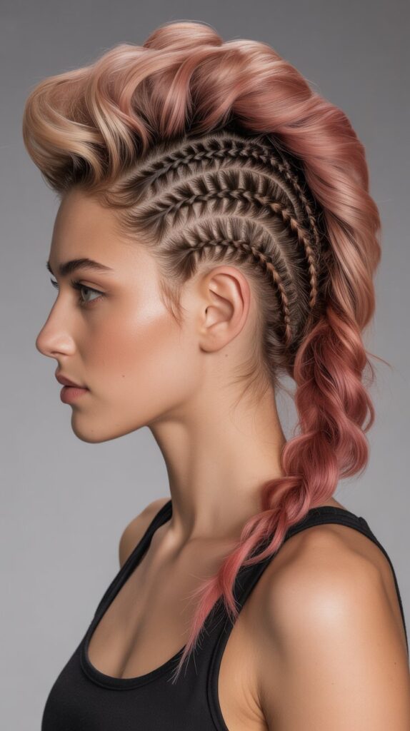 30 Braided Greasy Hair Hairstyles to Try 21 Braided Faux Hawk
