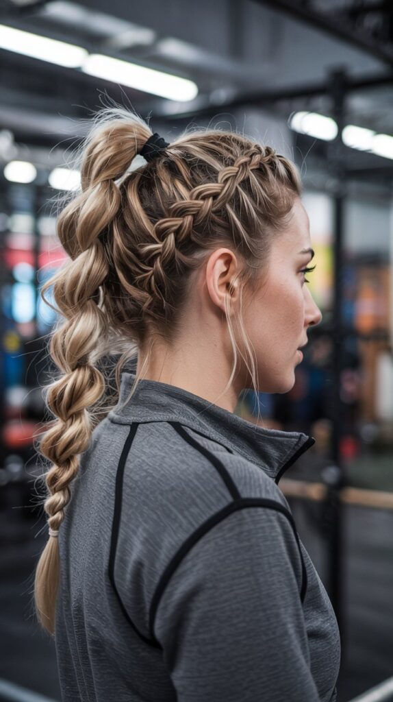 27 Trendy Winter Hair Braid Styles to Try 11 Braided Ponytail