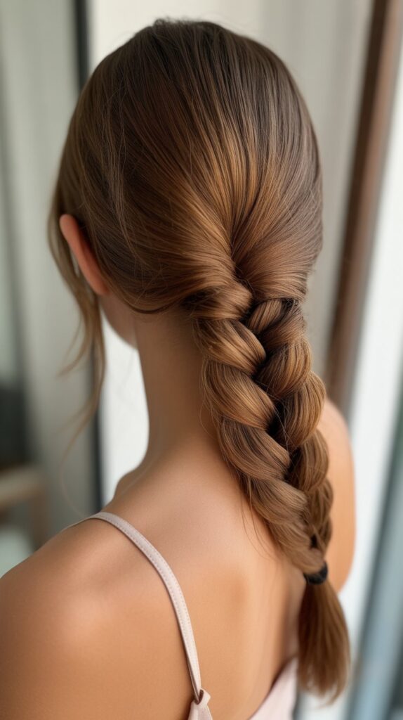 30 Braided Greasy Hair Hairstyles to Try 5 Fishtail Braid Low Ponytail