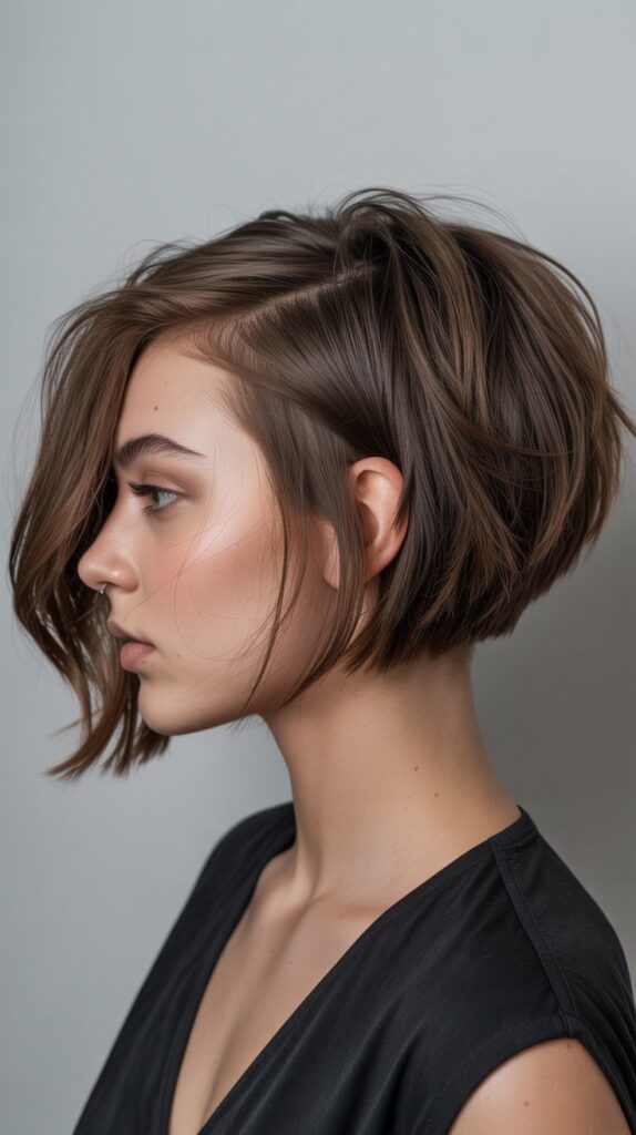 Choppy Bob with Undercut