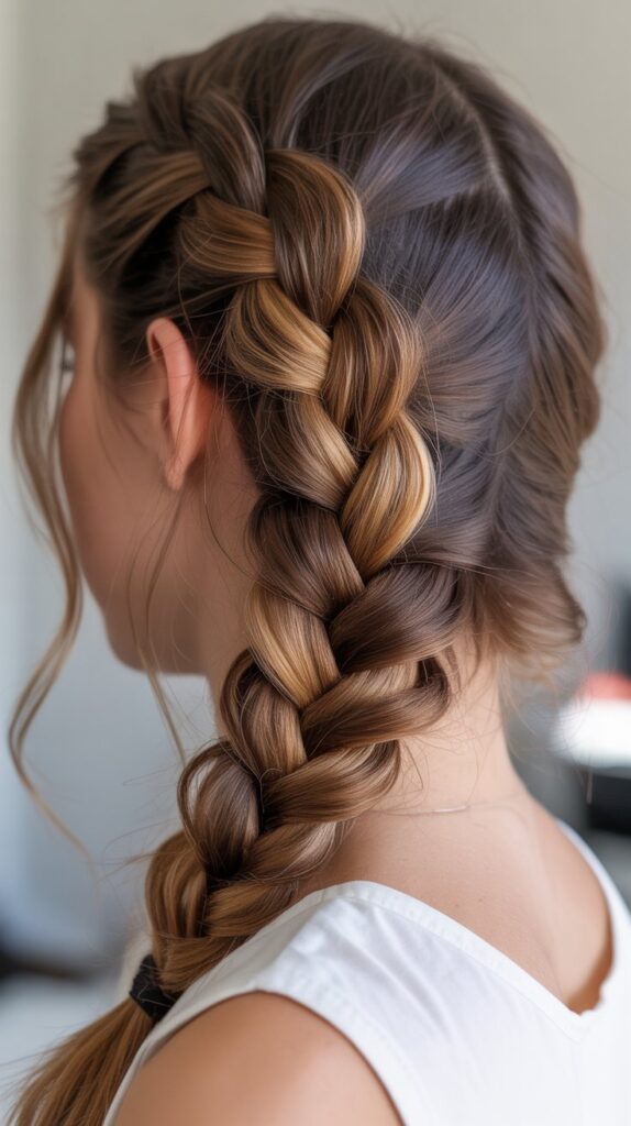  Side Braid with Highlights/Lowlights
