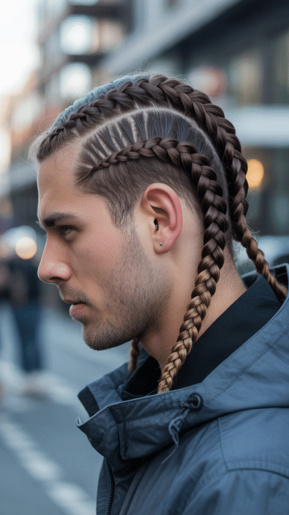 33 Stylish Winter Hair Braids for Men 15 Dutch Braids