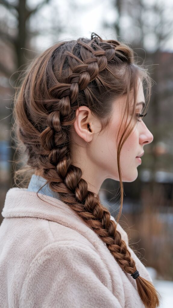 Fishtail Braid with Ash Brown Color