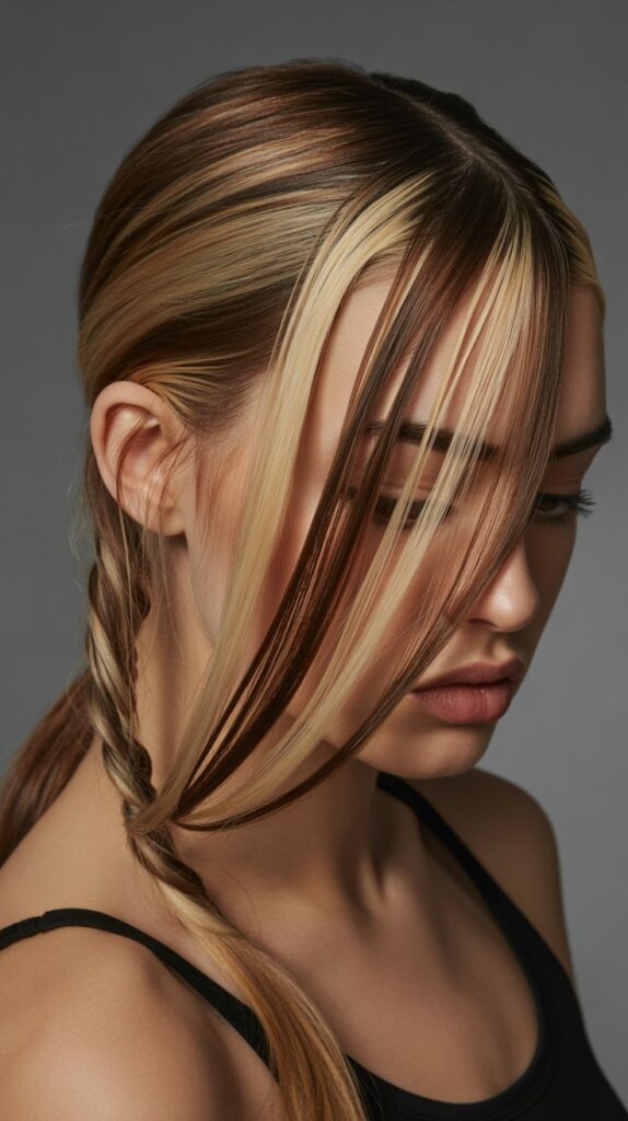 36 Gorgeous Lowlights for Medium Length Brown Hair on Brunettes 34 Ribbon Highlighting with Lowlights