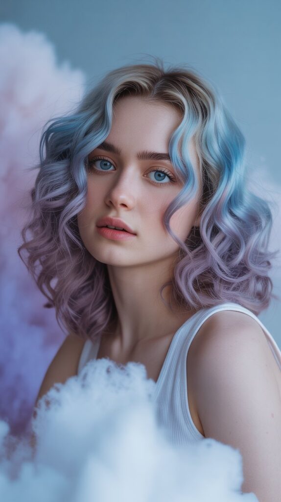 Baby Blue and Lilac Pastel Paradise