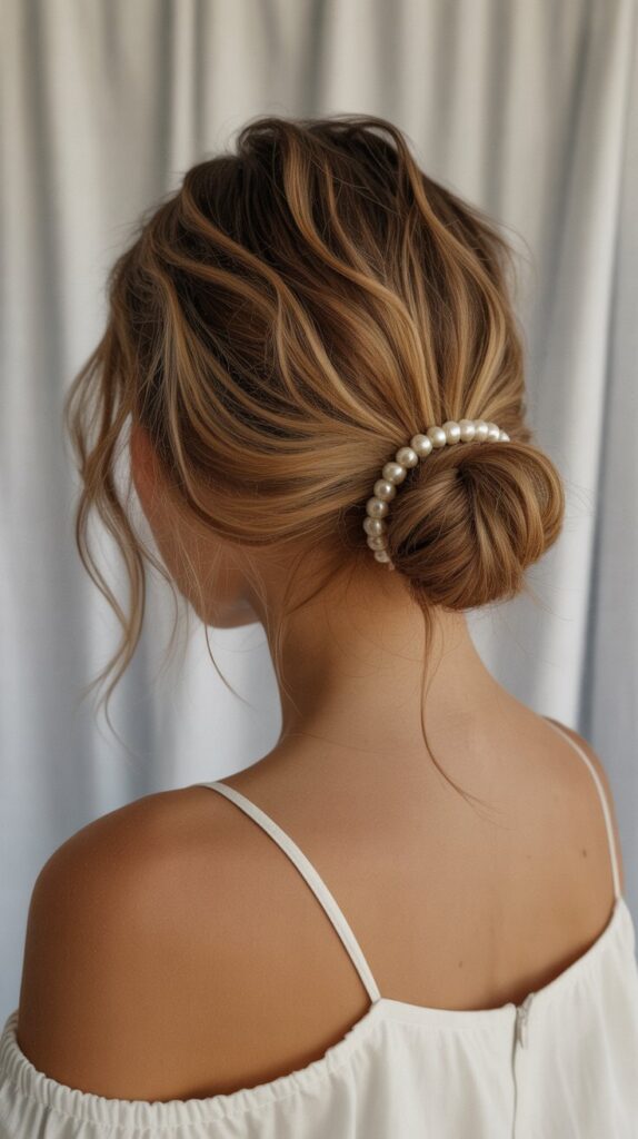 30+ Stunning Beach Wedding Hairstyles That Will Make Waves 14 Loose French Twist