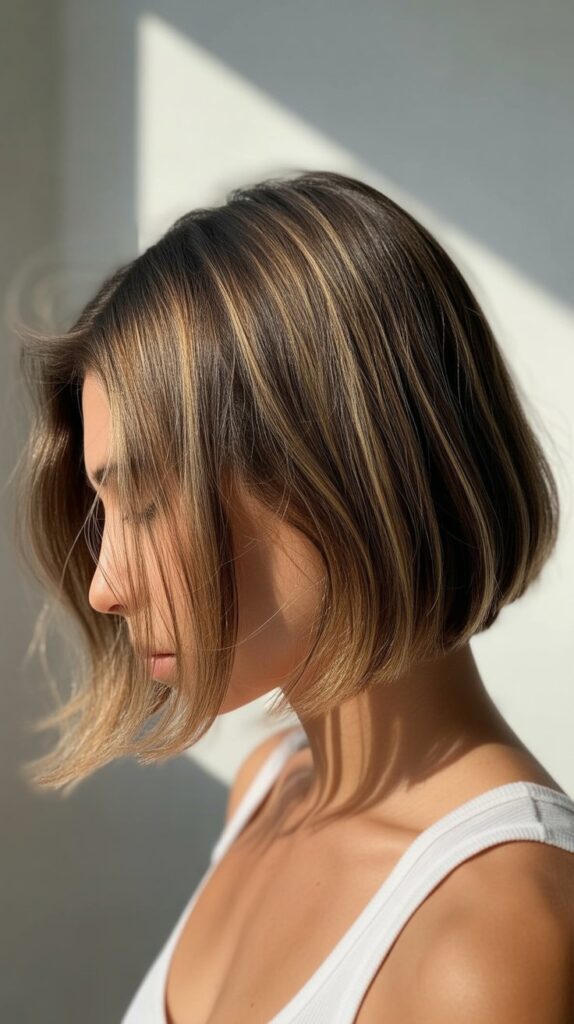 33 Chic Balayage Angled Bob Hairstyles 12 Babylights Balayage Angled Bob