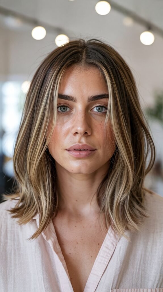 Long Bob with Babylights