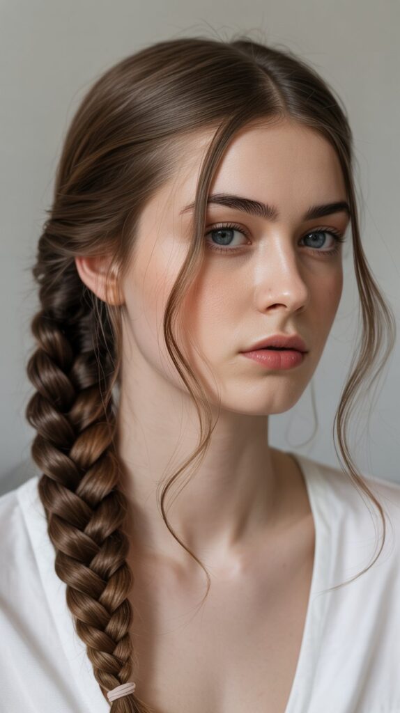 Side Braid with Face-Framing Pieces