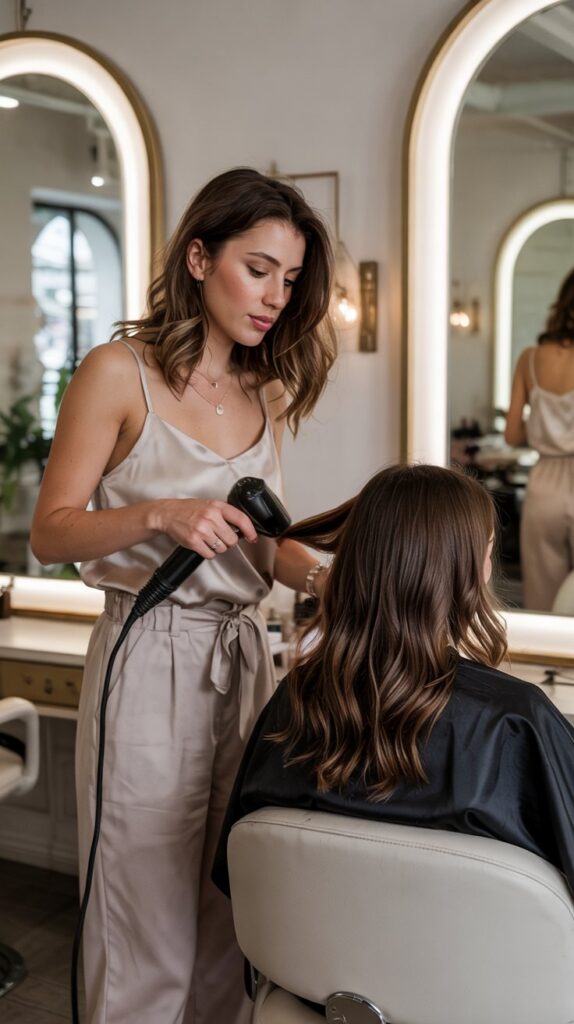 33 Polished Summer Hairstylist Outfits for Work 16 Paperbag Waist Pants with Camisole