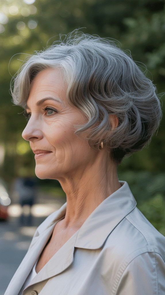 Top 36 Low-Maintenance Haircuts for Women Over 70 6 The Soft Wave Bob