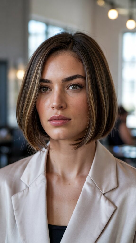 27+ Cute Haircuts for Thin Hair to Add Volume and Style 21 A-Line Bob