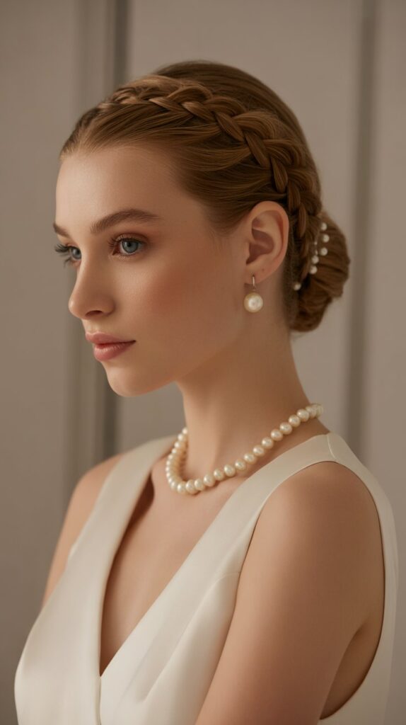 33 Chic Greasy Hair Hairstyles for Long Hair 13 Braided Bun