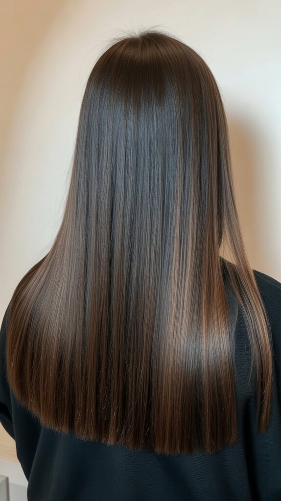 Blunt Cut with Long Hair