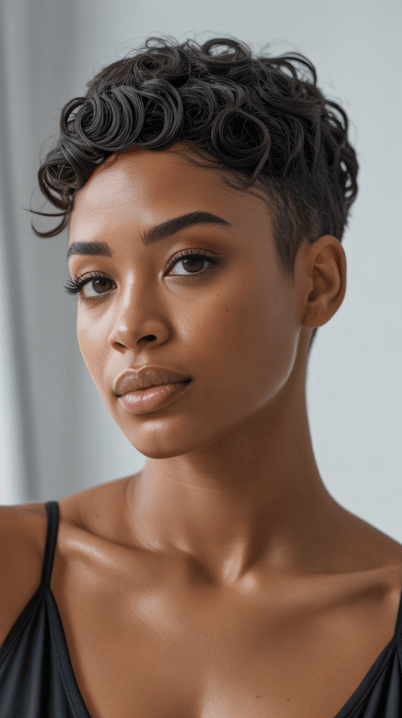 27 Modern Short Haircuts for Black Women You'll Love 2 The Bold Pixie Cut