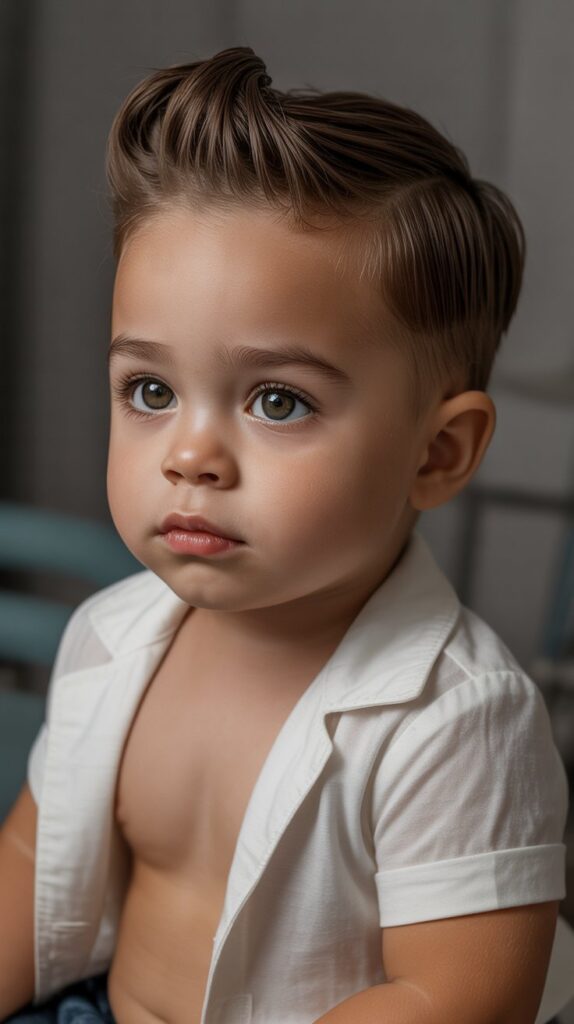 Best 33+ Baby Boys' Haircuts for Straight Fine Hair 21 Pompadour for Toddlers