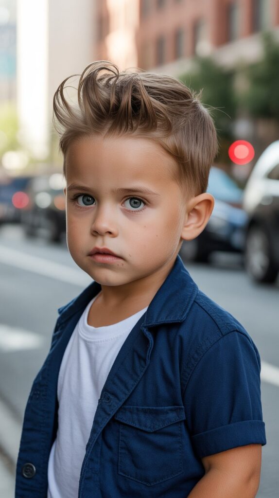Best 33+ Baby Boys' Haircuts for Straight Fine Hair 30 Short Textured Quiff