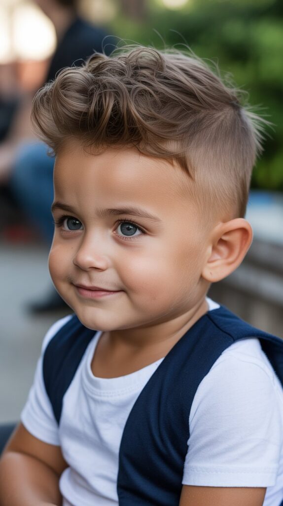 Best 33+ Baby Boys' Haircuts for Straight Fine Hair 6 Tapered Sides with Textured Top