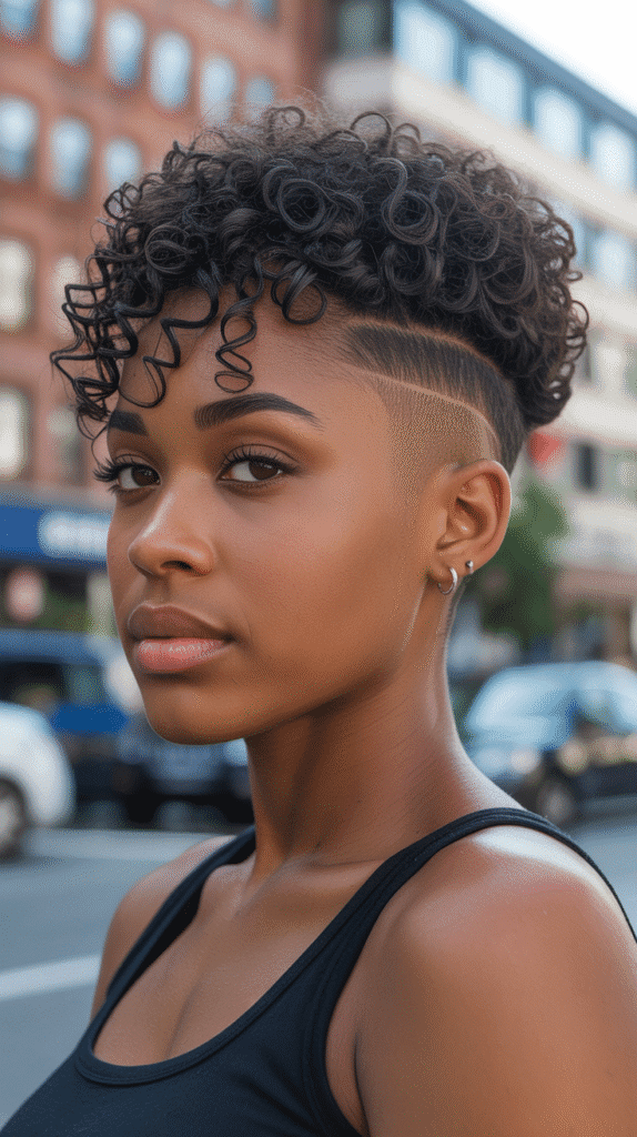 27 Modern Short Haircuts for Black Women You'll Love 24 The Curly Top Fade