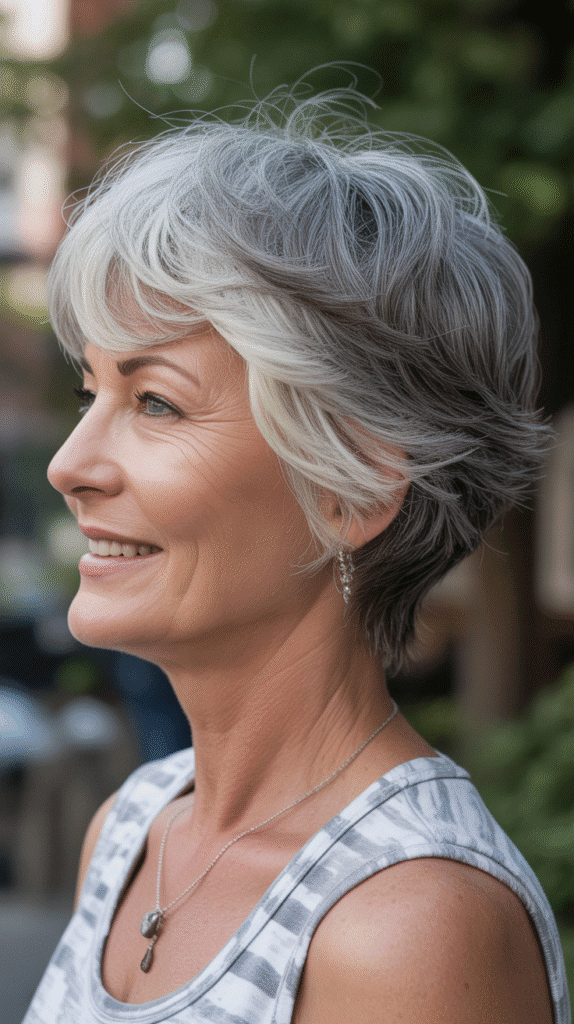 Top 36 Low-Maintenance Haircuts for Women Over 70 2 The Textured Crop