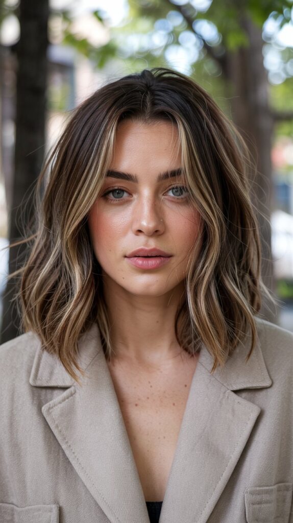 27+ Cute Haircuts for Thin Hair to Add Volume and Style 4 Textured Lob (Long Bob)