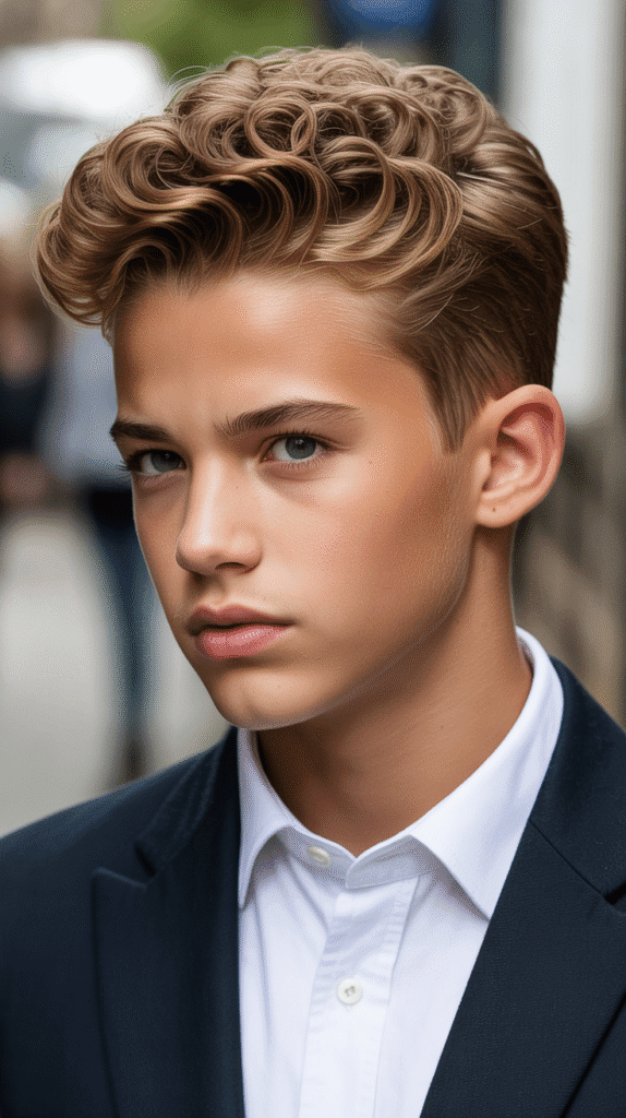 25 Little Boy Curly Haircuts That Show Off Those Curls 9 Curly Quiff