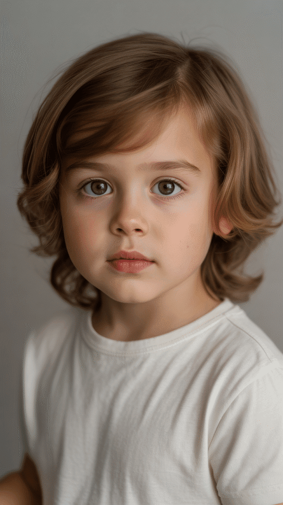 22 Longer Toddler Boy Haircuts for a Stylish Look 18 Center-Parted Longer Hair