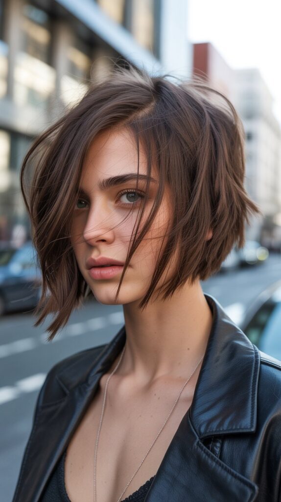 26 Flattering Angled Bob Haircuts Round Faces 22 Choppy Angled Bob