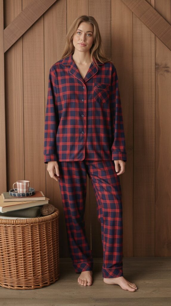 25 Modern DTI Outfits for the Self Care Sunday Vibe 20 . Brushed Flannel Pajama Set