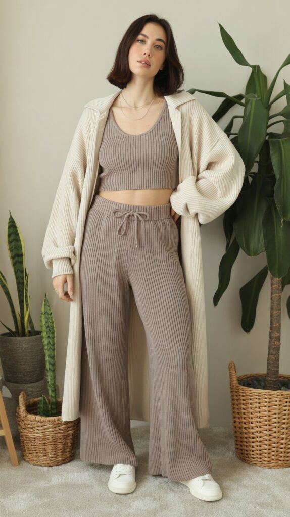 27 Elegant Self Care Sunday Dress to Impress Looks 3 The Elevated Loungewear Ensemble