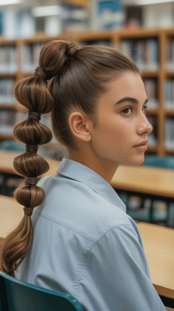 30 Cute Greasy Hair Hairstyles for School 20 The Twisted Low Ponytail with Wrap