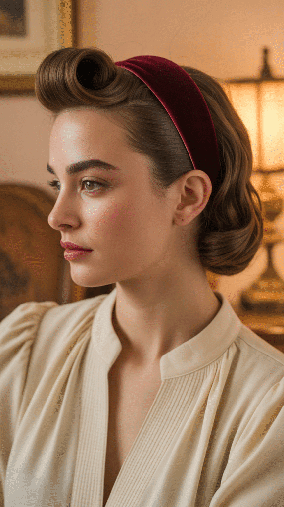 33 Easy and Simple Cute Winter Hairstyles 13 Headband Tuck