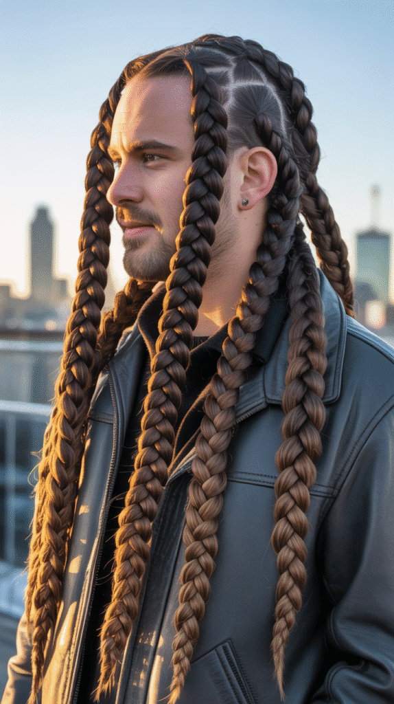 33 Stylish Winter Hair Braids for Men 12 Jumbo Braids