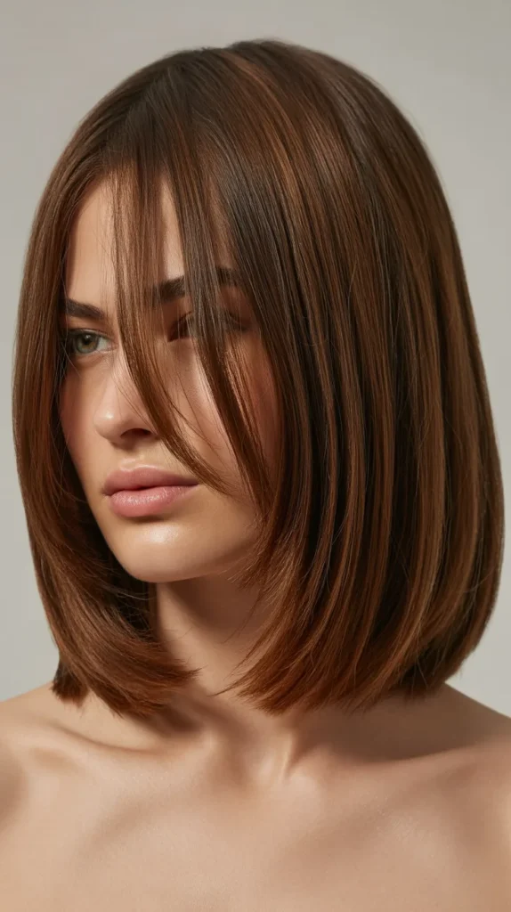 Blunt Cut Bob with Soft Wispy Bangs