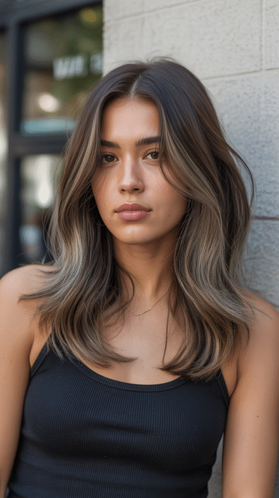 36 Gorgeous Lowlights for Medium Length Brown Hair on Brunettes 21 Mushroom Brown Lowlights