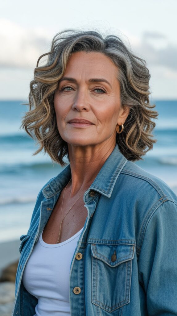 Best 30+ Very Layered Medium Hairstyles for Women Over 50 27 Piece-y Textured Layers