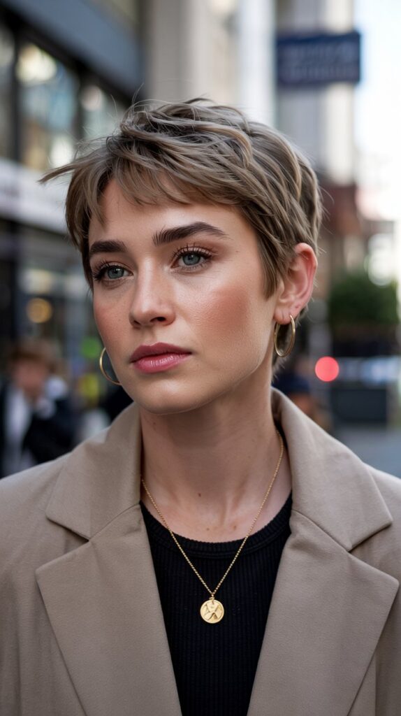 27+ Cute Haircuts for Thin Hair to Add Volume and Style 23 Pixie with Longer Top