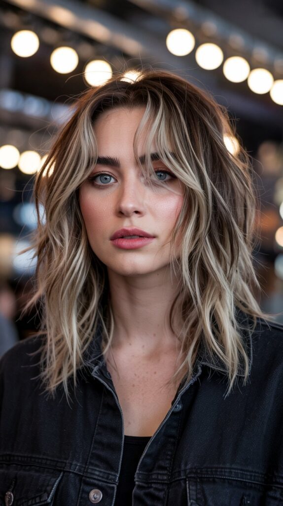 30 Stunning Long Bob with Layers and Curtain Bangs 12 Long Bob with Shaggy Layers and Curtain Bangs