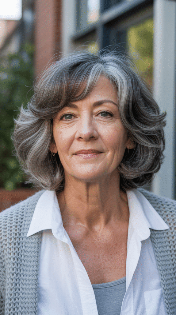 Top 36 Low-Maintenance Haircuts for Women Over 70 26 The Textured Lob