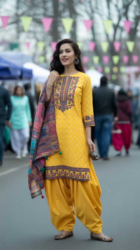 22 Gorgeous Indian Winter Outfits for Women You'll Love 10 Thermal-Lined Patiala Suit